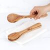 3 Handmade Olive Wood Cooking Spoons